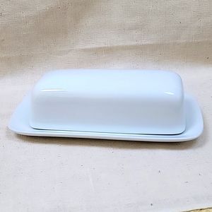 Home White Porcelain Butter Dish